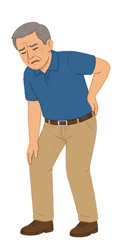 Omar has a backache
