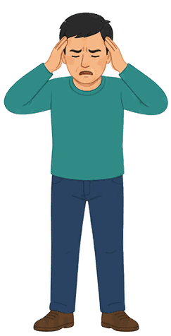 Luis has a headache